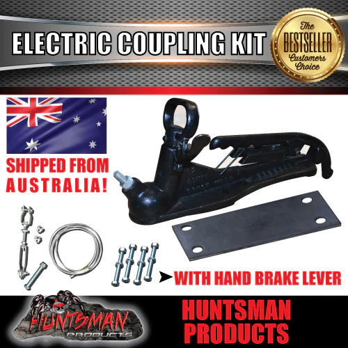 6 Stud 10" Trailer Electric Brake & Coupling Kit & IQ Controller. KOYO Bearings - Image 8