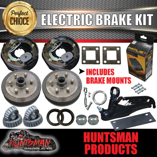 6 Stud 10" Trailer Electric Brake Kit inc Coupling Kit & IQ Controller. - Image 2