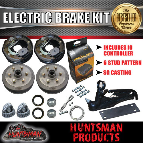 6 Stud 10" Trailer Electric Brake Kit inc Coupling Kit & IQ Controller.. - Image 2