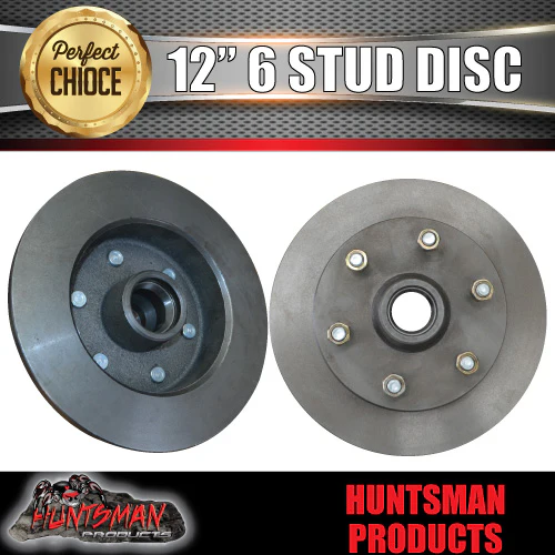 x2 12" Natural 6 Stud Trailer Discs suit Toyota 6/139.7 PCD + S/L Koyo Bearings - Image 4