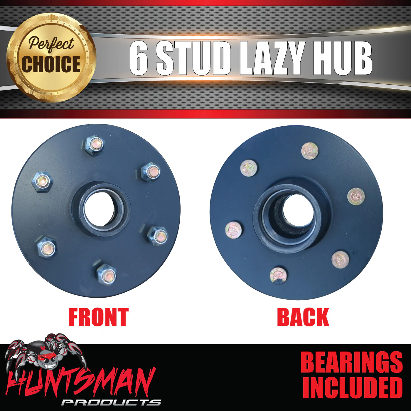 2x 6 Stud 6/139.7 PCD Trailer Caravan Hubs Suit Landcruiser Pattern & LM Bearing Kits - Image 4