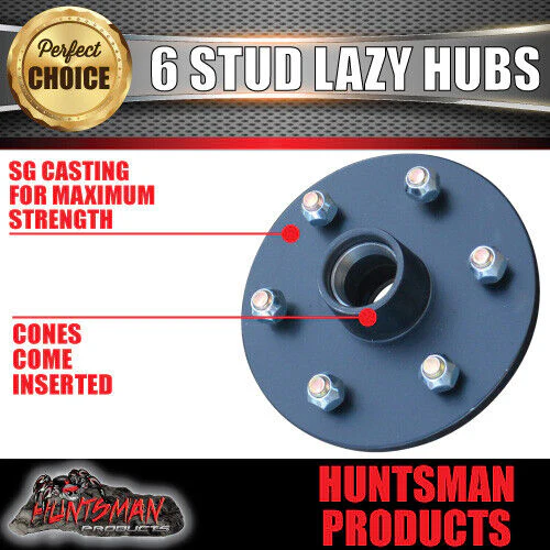 2x 6 Stud Trailer Caravan Hubs 6/114.3 suit D40 NP300 & L/M bearing Kits - Image 4