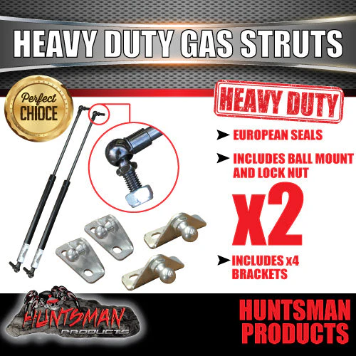 600mm x 720 newton gas struts & brackets.  European seals - Image 2
