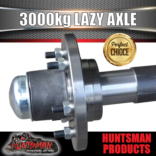 65mm Round 3000Kg Lazy 6 or 5 Stud Landcruiser Stud Pattern Trailer Caravan Solid Axle - Image 4