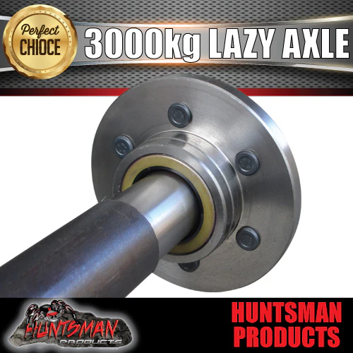 65mm Round 3000Kg Lazy 6 or 5 Stud Landcruiser Stud Pattern Trailer Caravan Solid Axle - Image 5