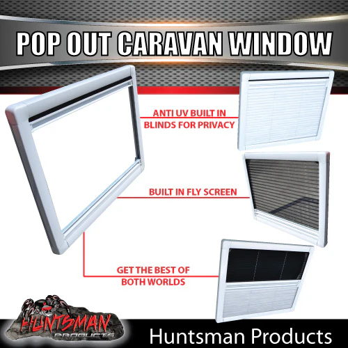 700mm x 500mm Caravan, Horse Float, Motorhome Push Out Window - Image 3