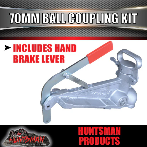 70mm 4500kg Electric Brake Caravan Trailer Coupling Kit. CTA Approved - Image 3