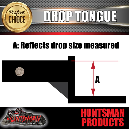 8" DROP OR RISE TOWBAR TONGUE BALL HITCH. SUIT HAYMAN REECE, ARB TJM. - Image 4