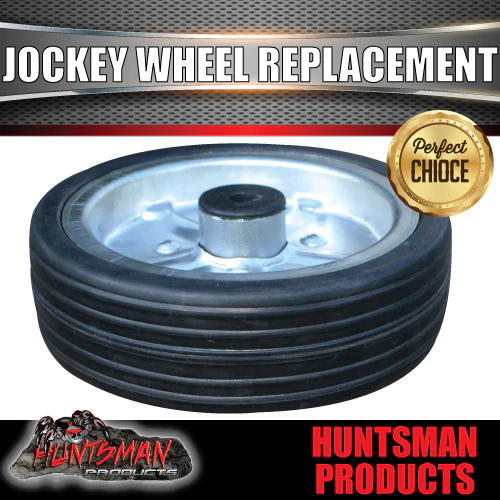 8" Trailer Caravan Replacement Solid Rubber Wheel for 8" Jockey Wheel. - Image 2