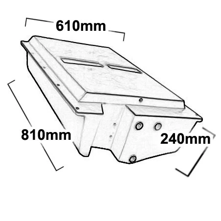 85 LITRE UNDERBODY DIESEL TANK.  DPRV85 - Image 2