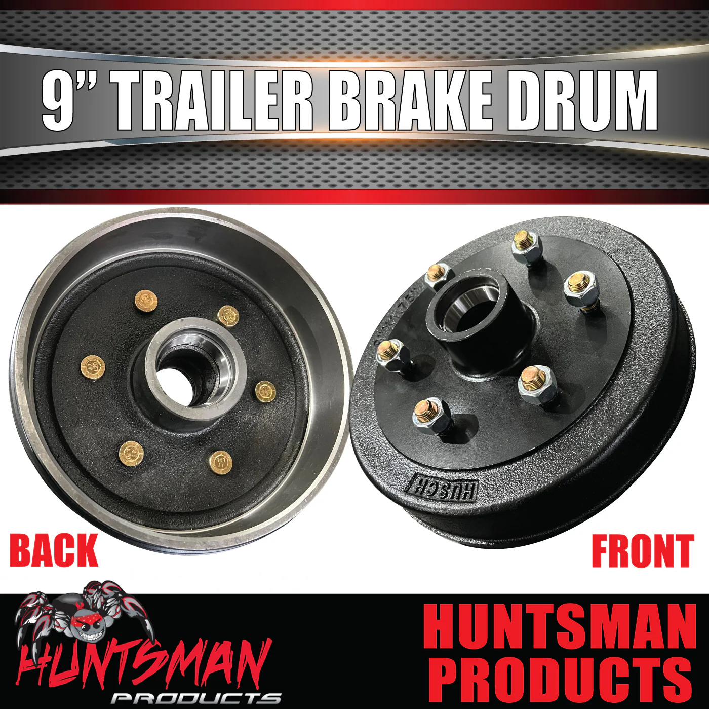 2X Trailer 9" Drums Suit 6 Stud Landcruiser. 6/139.7 PCD & S/L Bearing - Image 4