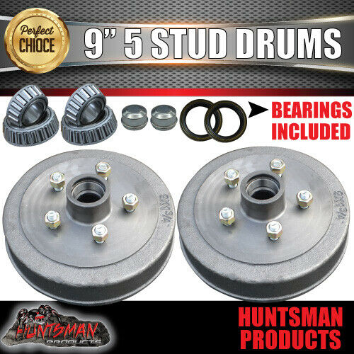 9" Trailer Mechanical Drum Brake + Coupling & Fitting Kit. koyo Bearings - Image 4