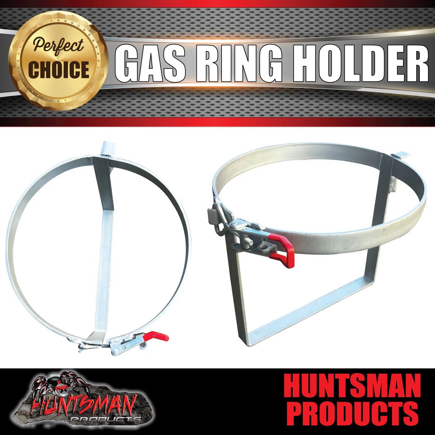 9Kg Adjustable Toggle Latched Lockable Gas Ring Bottlle Holder for Caravan Trailer Camper - Image 4