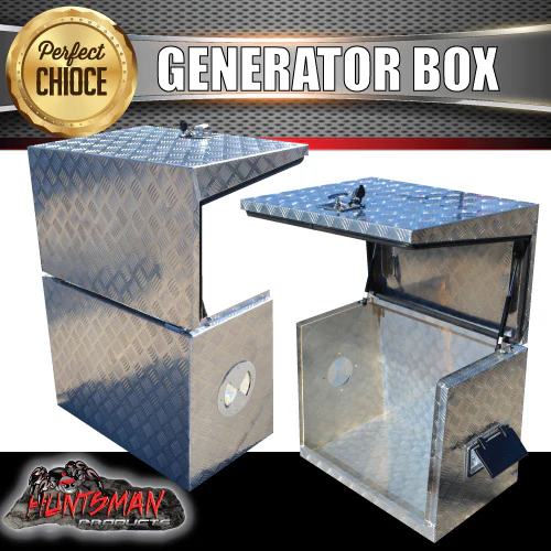 Aluminium Ventilated Generator Box For Caravans, Trailers, Truck, Utes & camping - Image 5