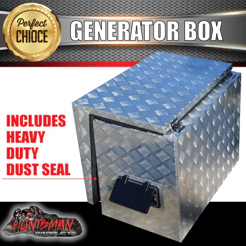 Aluminium Ventilated Generator Box For Caravans, Trailers, Truck, Utes & camping - Image 6