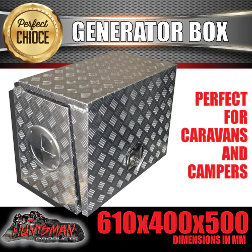 Aluminium Ventilated Generator Box For Caravans, Trailers, Truck, Utes & camping - Image 7
