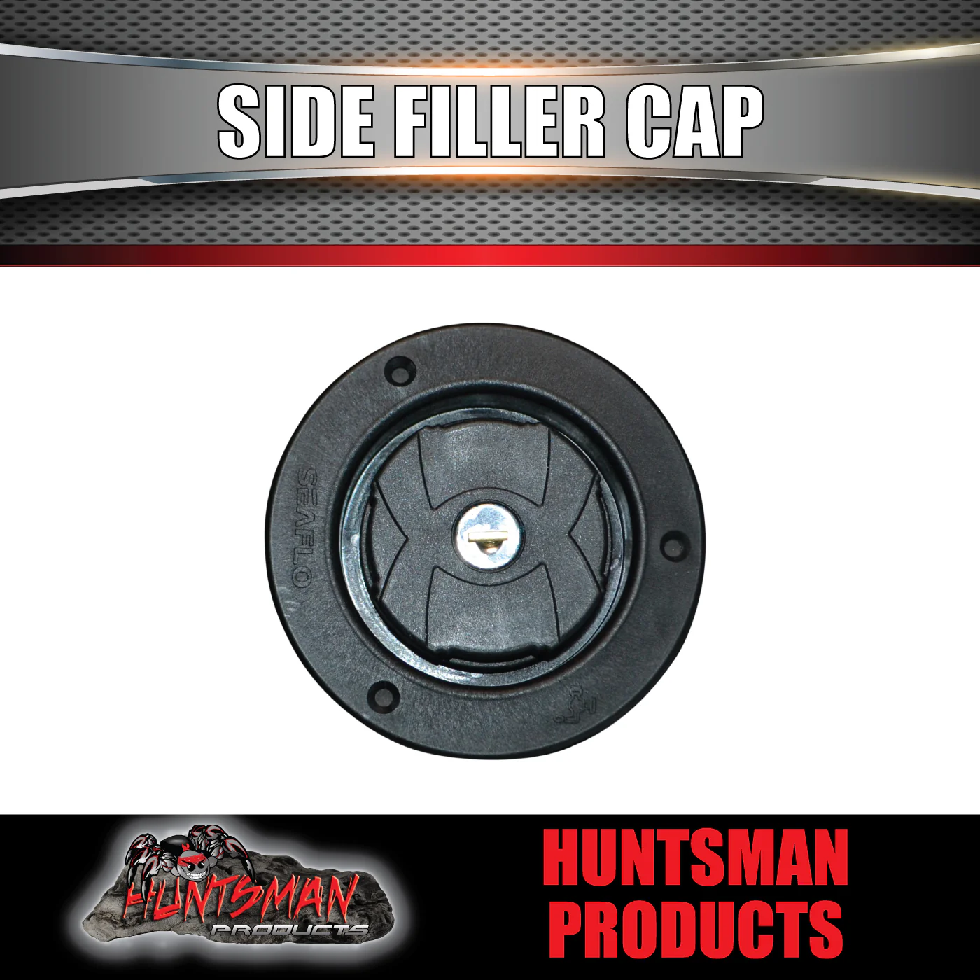 Black Seaflo Lockable Caravan Camper Trailer Water Tank Side Filler Cap Inlet - Image 6