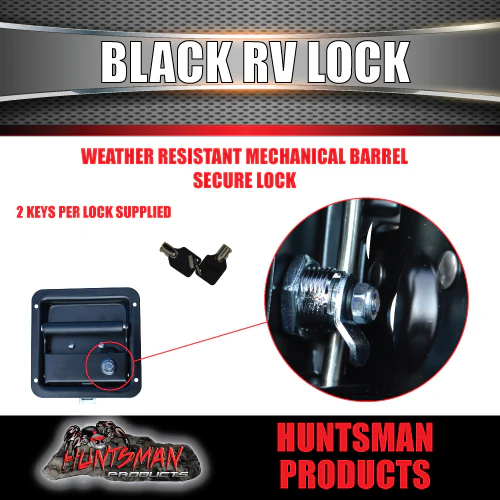 Black Stainless Caravan RV Motorhome Trailer Canopy Lock. Pull Down Up Handle - Image 3