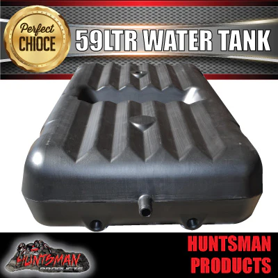 Caravan Camper Trailer Boat 59 Litre Underbody Water Tank & Fittings. HDPE grade Plastic - Image 3