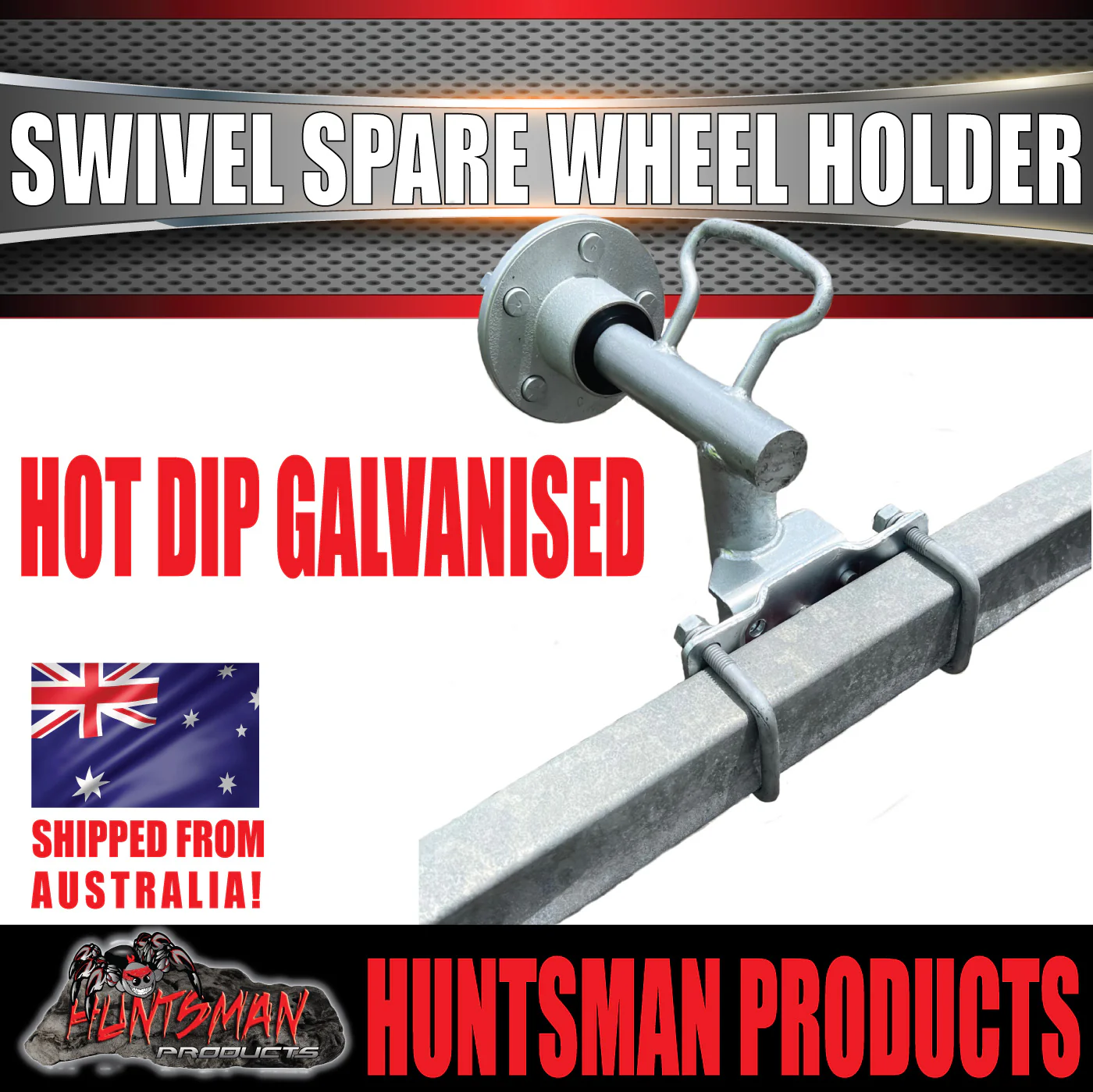 Boat Trailer Swivel Spare Wheel Holder Carrier Beach Launch Bracket + Hub SL Bearings. - Image 6