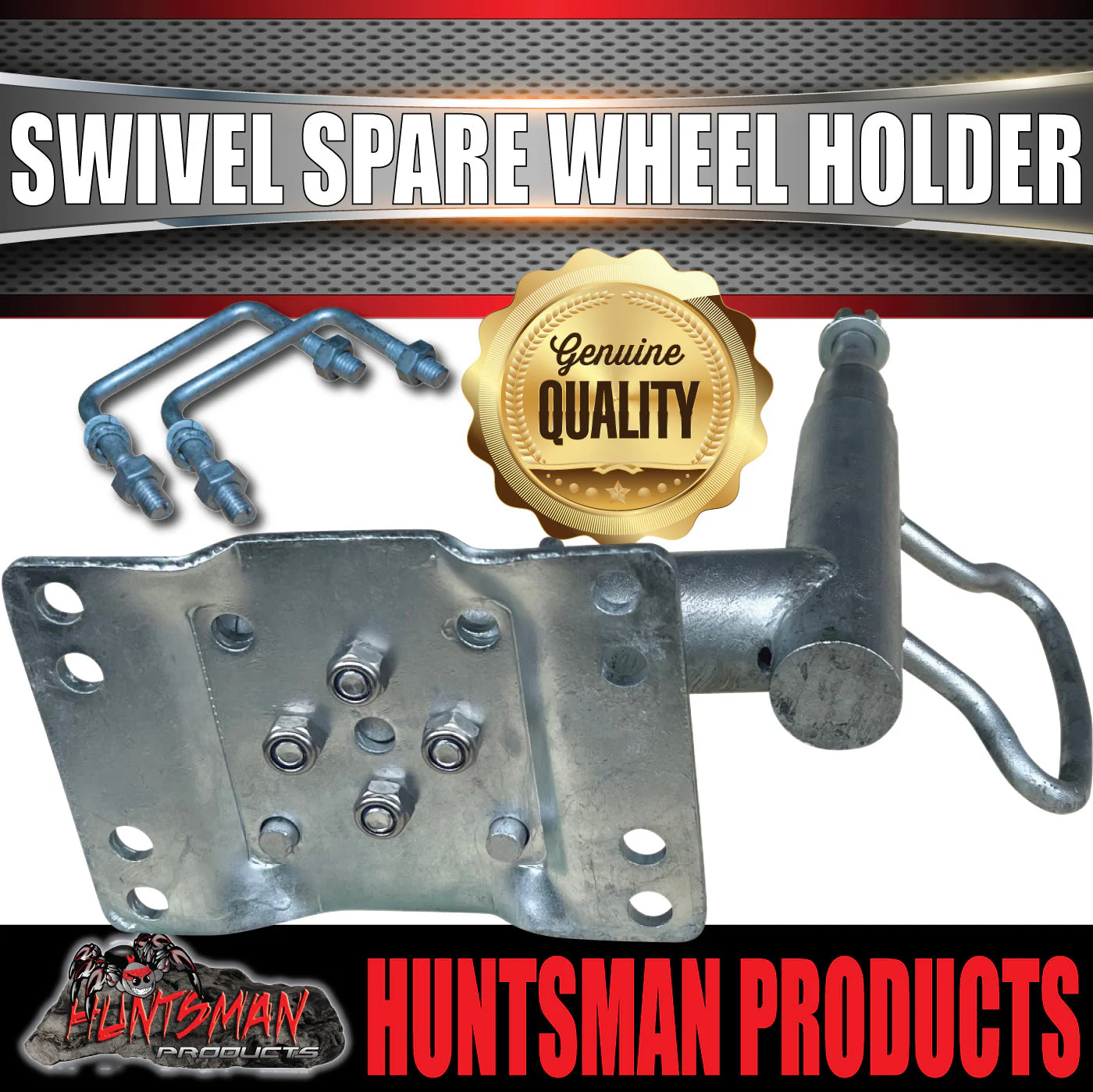 Boat Trailer Swivel Spare Wheel Holder Carrier Beach Launch Bracket,  Suits S/L Bearings & Hubs - Image 5