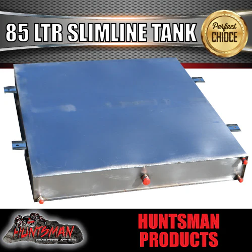 85 Litre Caravan Camper Trailer 4wd Ute Stainless Steel Slimline Water Tank & Brackets - Image 2