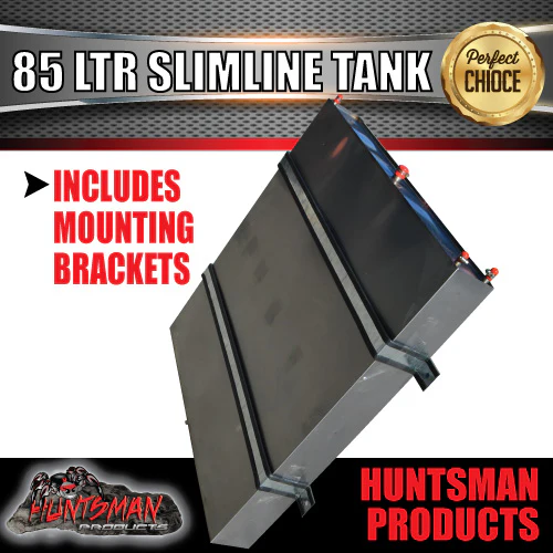 85 Litre Caravan Camper Trailer 4wd Ute Stainless Steel Slimline Water Tank & Brackets - Image 3