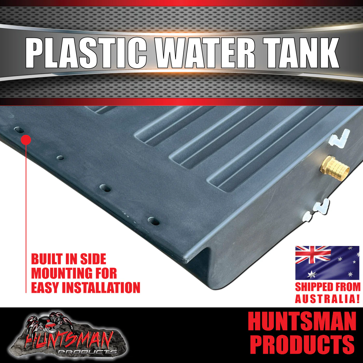Caravan Camper Trailer Boat 120 Litre LDPE Under body Poly Water / Grey Tank & Fitting 120L-2 - Image 2
