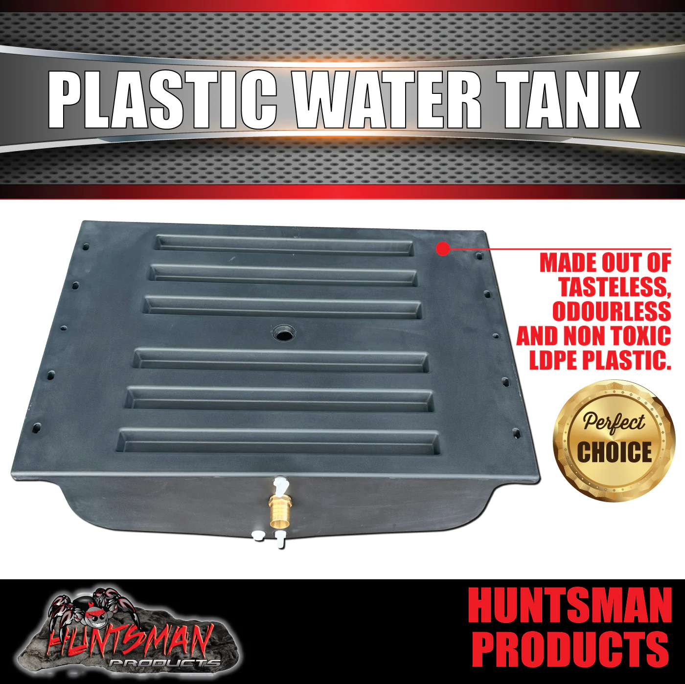 Caravan Camper Trailer Boat 120 Litre LDPE Under body Poly Water / Grey Tank & Fitting 120L-2 - Image 3