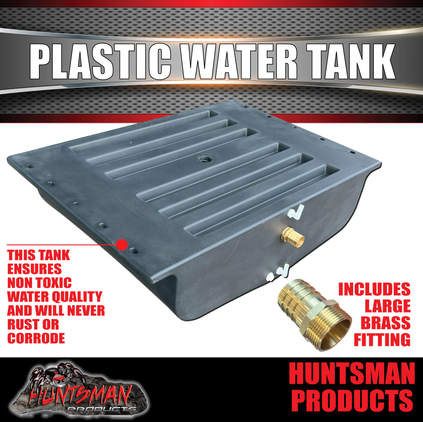 Caravan Camper Trailer Boat 120 Litre LDPE Under body Poly Water / Grey Tank & Fitting 120L-2 - Image 6