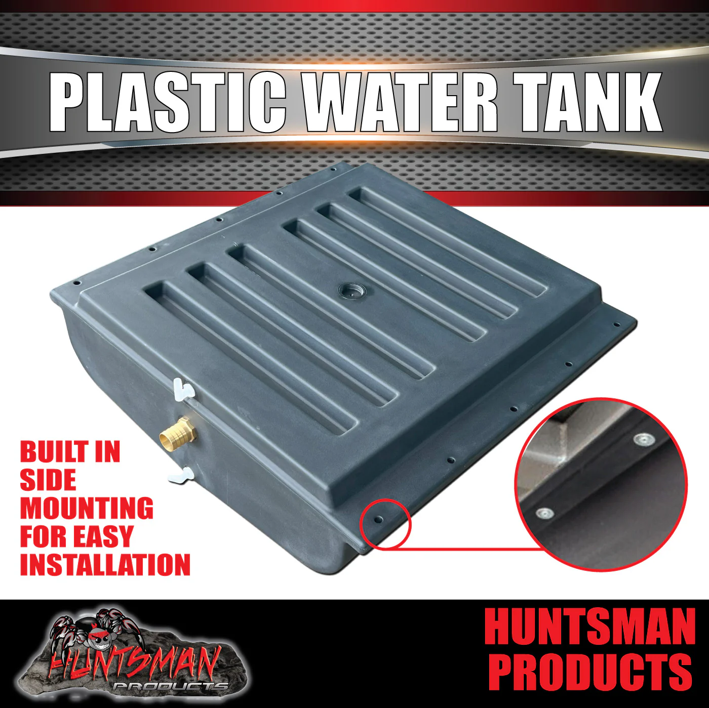 Caravan Camper Trailer Boat 120 Litre LDPE Under body Poly Water Tank & Fitting 120L-1 - Image 3