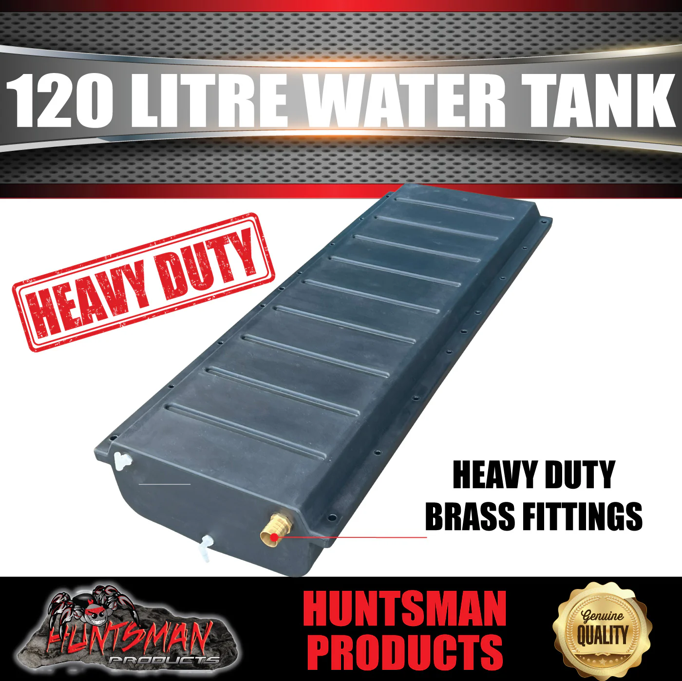 Caravan Camper Trailer Boat 120 Litre LDPE Under body Poly Water Tank & Fitting 120L-3 - Image 5