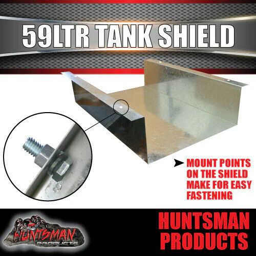 Caravan Camper Trailer, Boat 59 Litre Underbody Water Tank, shield & Rubber seal - Image 12