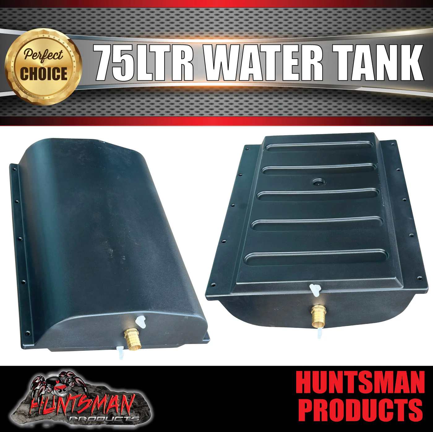 Caravan Camper Trailer Boat 75 Litre Under body Poly Water Tank & Fittings. LDPE grade - Image 6