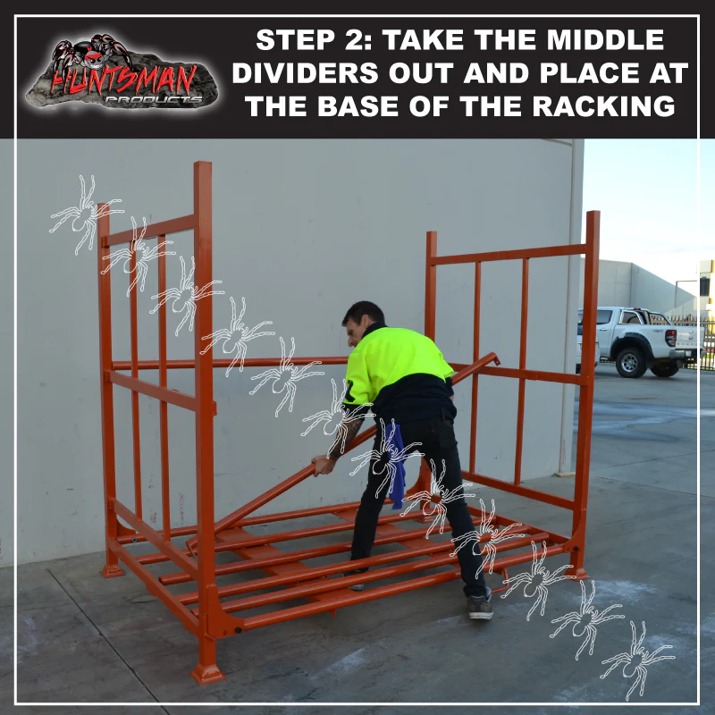 Collapsible Tyre Warehouse Stillage Rack Heavy Duty Storage 2200mm x 1900mm - Image 2