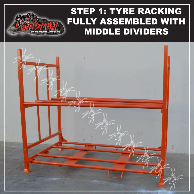 Collapsible Tyre Warehouse Stillage Rack Heavy Duty Storage 2200mm x 1900mm - Image 5