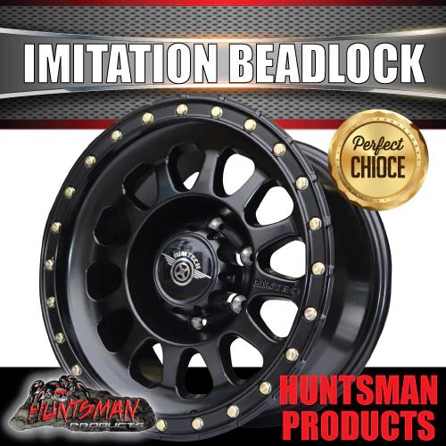 17x8.5 Imitation Beadlock Alloy Mag Wheel 6/139.7 Black finish. 0 Offset - Image 4