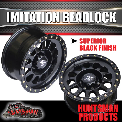 17x8.5 Imitation Beadlock Alloy Mag Wheel 6/139.7 Black finish. 0 Offset - Image 5
