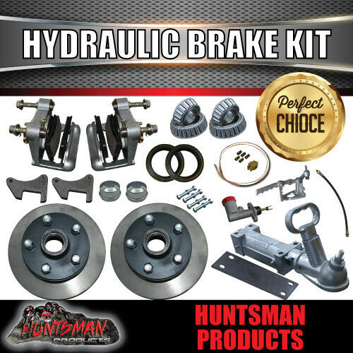 DIY 1400KG 10" HYDRAULIC DISC BRAKED TRAILER KIT. SLIPPER SPRINGS. - Image 4