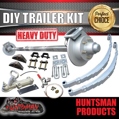 DIY 2000KG BOAT TRAILER KIT. L/C 12" HYDRAULIC DISC. EYE TO EYE SPRINGS - Image 2
