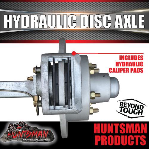 DIY 2000KG BOAT TRAILER KIT. L/C 12" HYDRAULIC DISC. EYE TO EYE SPRINGS - Image 9