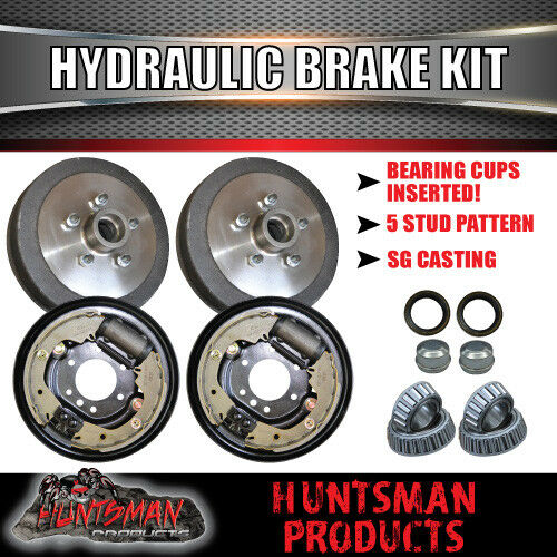 DIY 2000kg GVM TANDEM TRAILER KIT, SPRINGS HYDRAULIC BRAKES AXLE LENGTHS 60- 79" - Image 7