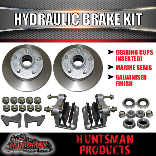 DIY 2000Kg Hydraulic Disc Braked Boat trailer Caravan Kit. Rocker Roller, Stub Axles - Image 6