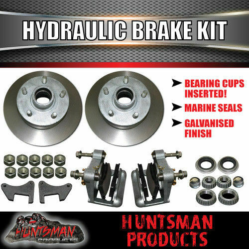 DIY 2000Kg Hydraulic Disc Braked Boat trailer Kit. Stub Axles, Slipper Springs - Image 6