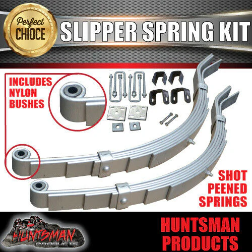 DIY 2000Kg Mechanical Disc Braked Caravan Boat trailer Kit.  Slipper Springs, Axles 63" - 77" - Image 5
