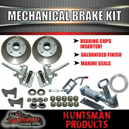 DIY 2000Kg Mechanical Disc Braked Boat trailer Kit. Stub Axles, R/Roller Spring - Image 6