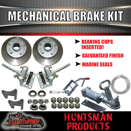 DIY 2000Kg Mechanical Disc Braked Boat trailer Kit. Stub Axles, Slipper Springs - Image 9