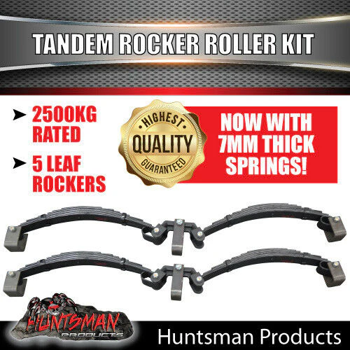 DIY 2000kg Tandem Trailer Kit. Mechanical Disc Brakes, Rocker Roller Springs, 45mm Axles 64" - 77" - Image 6