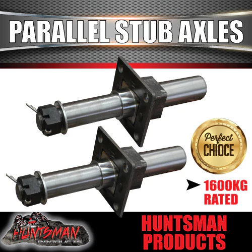 DIY 3200Kg Tandem Trailer Caravan Kit. 10" Electric Brakes. Machined Stub Axles, R/Roller - Image 3