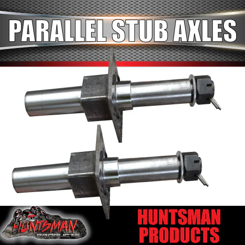 DIY 3200Kg Tandem Trailer Caravan Kit. 10" Electric Brakes. Machined Stub Axles, R/Roller - Image 4